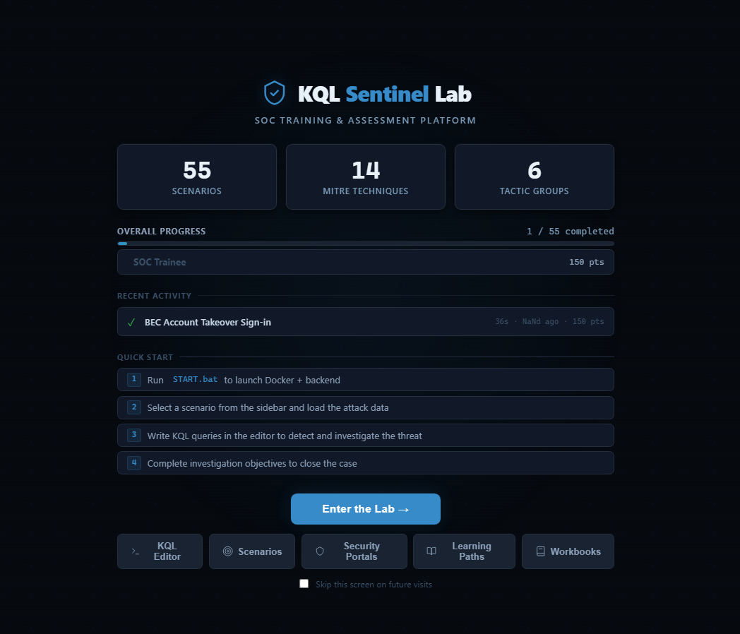 KQL Sentinel Lab